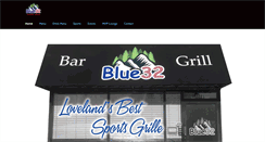 Desktop Screenshot of blue32grill.com