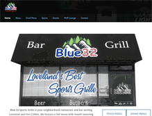 Tablet Screenshot of blue32grill.com